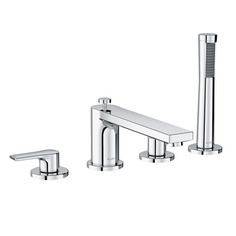 Kludi ZENTA SL Vierloch-Wannenrandarmatu Wannen/Fliesenrandmontage chrom, 484240565