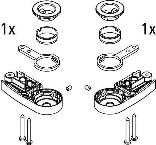 KERMI EBDI019 Set Lager unten, 2535010