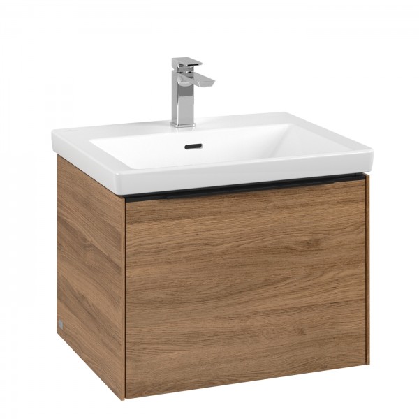 Villeroy & Boch Subway 3.0 Waschbeckenunterschrank, 1 Auszug, 572 x 432 x 462 mm, Kansas Oak / Kansa