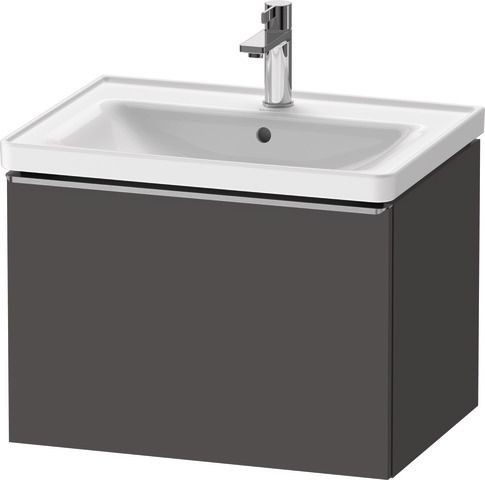 Duravit D-Neo Waschtischunterbau wandhängend Graphit Matt 634x452x440 mm - DE4254070490000