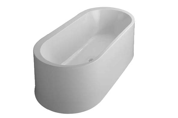 VitrA Istanbul Badewanne oval 190 x 90 cm Duo Maxi Beleuchtung Weiß Hochglanz,53000019000