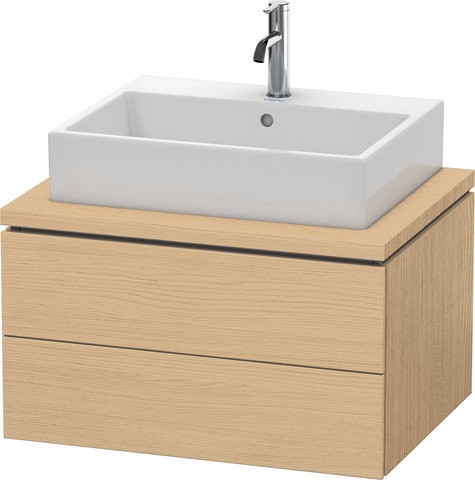 Duravit L-Cube Konsolenwaschtischunterbau wandhängend Natur Eiche Matt 720x547x400 mm - LC581603030