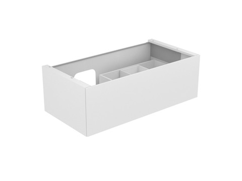 Keuco Waschtischunterschrank Edition 11 31253, 1 Front-Auszug Bel., anthrazit/Glas anthrazit, 312531 31253110100