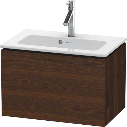 Duravit L-Cube Waschtischunterbau wandhängend Nussbaum gebürstet Matt 620x391x400 mm - LC6156069690E