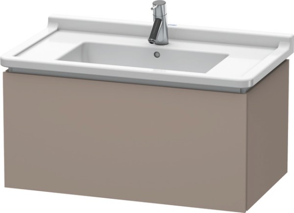 Duravit L-Cube Waschtischunterbau wandhängend Basalt Matt 820x469x408 mm - LC6165043430A00