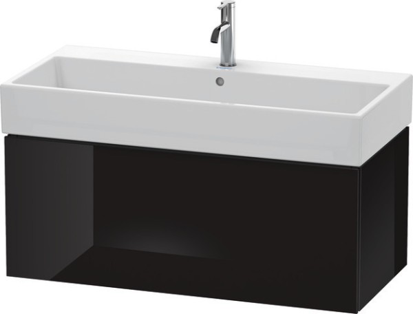 Duravit L-Cube Waschtischunterbau wandhängend Schwarz Hochglanz 984x459x394 mm - LC617804040