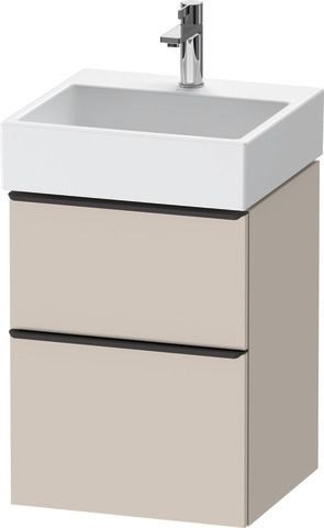 Duravit D-Neo Waschtischunterbau wandhängend Taupe Matt 484x442x625 mm - DE43700BD910000