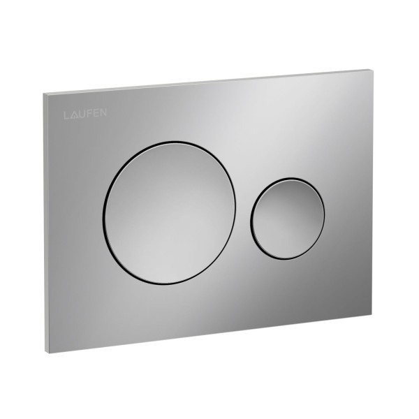 Laufen Betätigungsplatte MOON INEO mit Zweimengenbetätigung chrom matt, H9001140070001