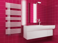 Preview: Caleido Pavone single Preview: Caleido Pavone single Badheizkörper (Mischbetrieb), B: 610 mm x H: 1207 mm