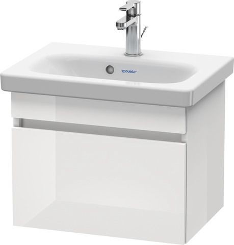 Duravit DuraStyle Waschtischunterbau wandhängend Weiß Hochglanz 500x368x398 mm - DS630302222
