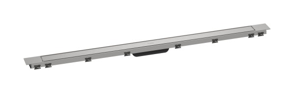 Hansgrohe Fertigset Duschr.RainDrain Match Plus 1200mm höhenverst.Rahmen Edelstahl gebü., 56218800