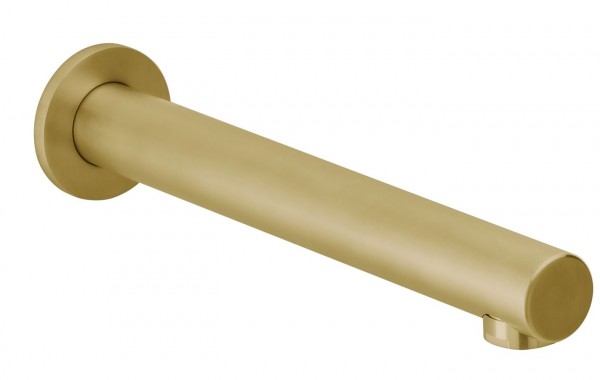 Herzbach Design iX Wandauslauf 212mm Edelstahl Brass, 21.142000.1.41