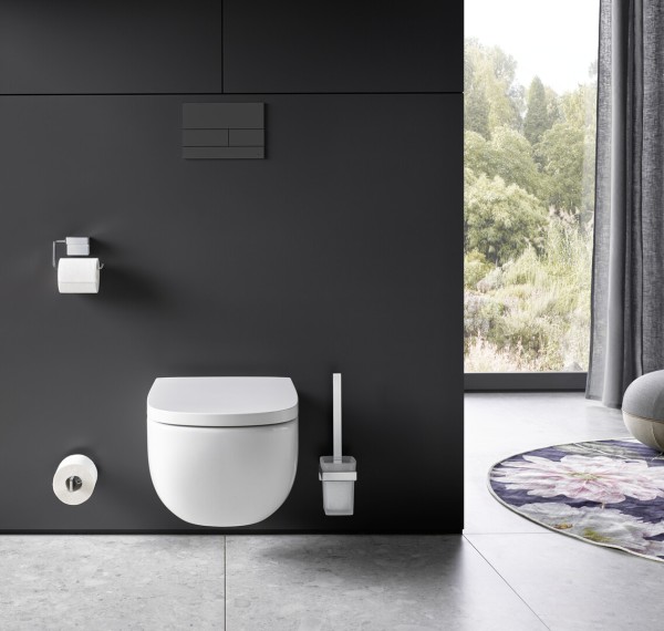 emco cue Bürstengarnitur Glasteil satiniert, chrom, 321500100