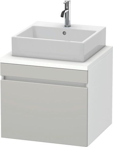 Duravit DuraStyle Konsolenwaschtischunterbau wandhängend Betongrau & Weiß Matt 600x548x512 mm - DS53