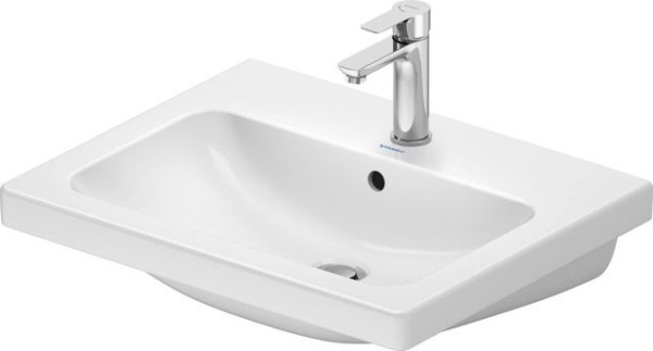 Duravit D-Code Waschtisch 600x480mm, M.Überlauf, Mit 1 Hahnloch