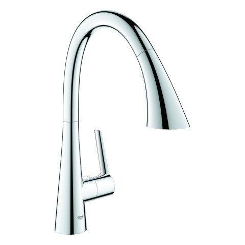 GROHE EH-Spültischbatterie Zedra 32294_2 C-Ausl. auszb. 3-Strahl-Spülbrause chrom, 32294002