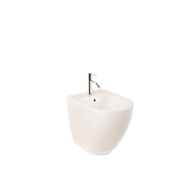 KLUDI RESA D Stand-Bidet 52 cm verdeckte Befestigungen Weiß glänzend