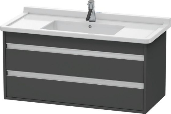 Duravit Ketho Waschtischunterbau wandhängend Graphit Matt 1000x455x480 mm - KT664504949