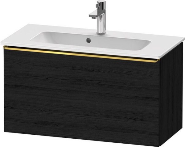 Duravit D-Neo Waschtischunterbau wandhängend Eiche Schwarz Matt 810x372x440 mm - DE4269034160000