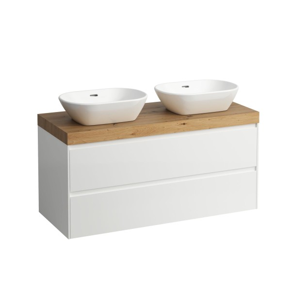 LAUFEN WTU+WT-Platte LANI 495x1185x580 m.Aus re+liPL.65 mm (wildeiche)2Schubl we matt, H406574112260