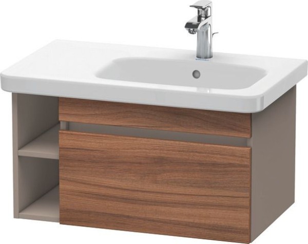 Duravit DuraStyle Waschtischunterbau wandhängend Nussbaum & Basalt Matt 730x448x398 mm - DS639307943