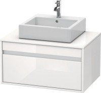 Duravit Ketho Konsolenwaschtischunterbau wandhängend Weiß Hochglanz 800x550x426 mm - KT669402222 Duravit Ketho Konsolenwaschtischunterbau wandhängend Weiß Hochglanz 800x550x426 mm - KT669402222
