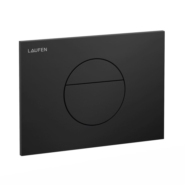 Laufen Betätigungsplatte SUNRISE INEO mit Zweimengenbetätigung schwarz matt, H9001127160001