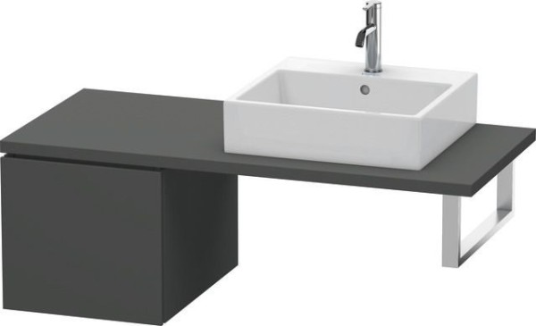 Duravit L-Cube Unterschrank für Konsole Graphit Matt 420x547x400 mm - LC583104949