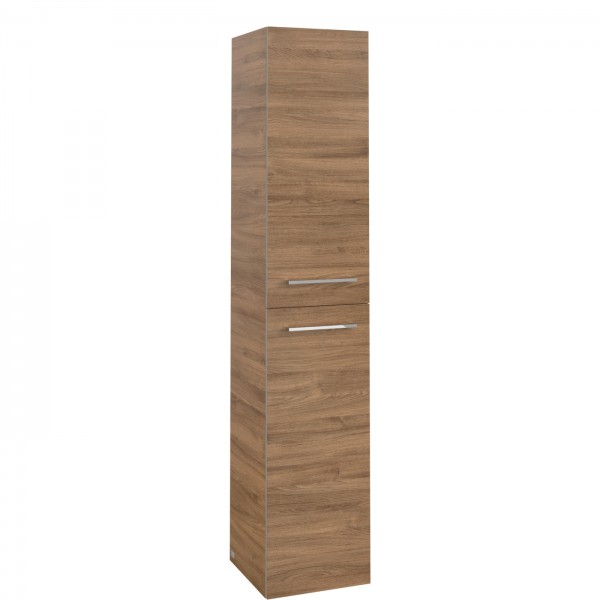 Villeroy & Boch Avento Hochschrank, 2 Türen, 346 x 1760 x 372 mm, Kansas Oak