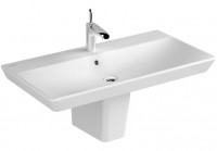VitrA Möbelwaschtisch T4 VitrA Möbelwaschtisch T4 900 x 470 mm 1, Hahnloch mittig weiss, 4454B003-0001