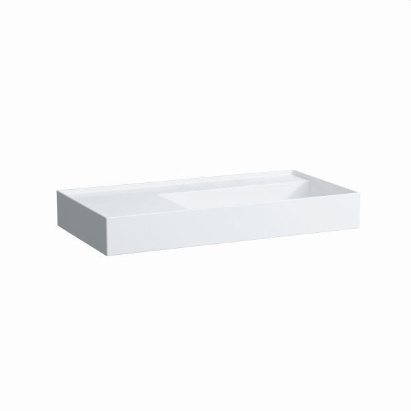 LAUFEN Waschtisch Kartell · LAUFEN 900x460, ohne Hahnloch, weiß mit LCC, 81033.9, 8103394001121
