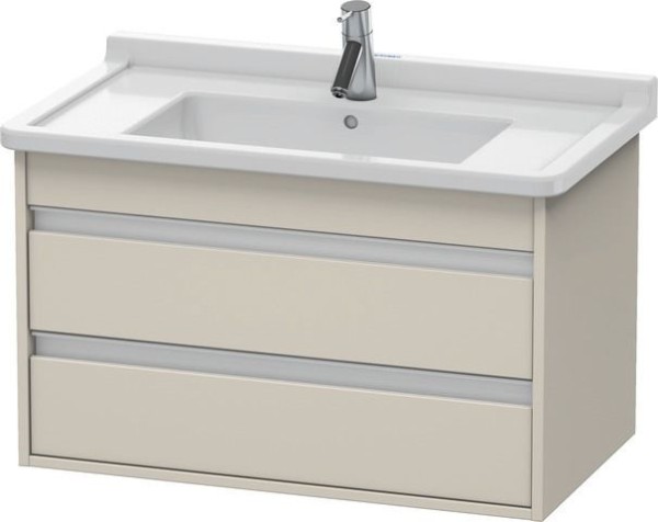Duravit Ketho Waschtischunterbau wandhängend Taupe Matt 800x455x480 mm - KT664409191