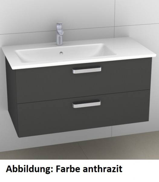 Artiqua 414 Waschtischunterschrank für Venticello 4134L1, 4134L3 Oxid Dunkelgrau quer, 414-WU2L-V108