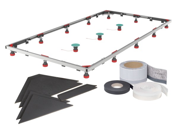 Mepa Duschwannen-Set Montagerahmen SF XL 3S+ Universal für Stahl-Duschwannen, 182135