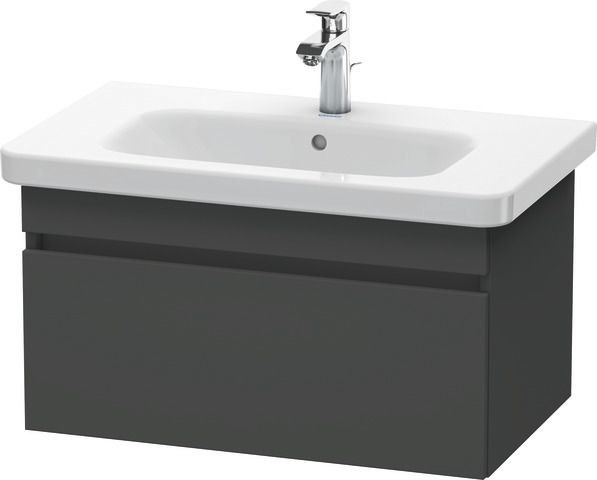 Duravit DuraStyle Waschtischunterbau wandhängend Graphit Matt 730x448x398 mm - DS638104949