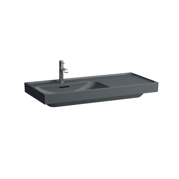 LAUFEN Waschtisch MEDA 460x1000x160 Ablage rechts 1 Hl. m.Ül. graphit matt, H8171187581041
