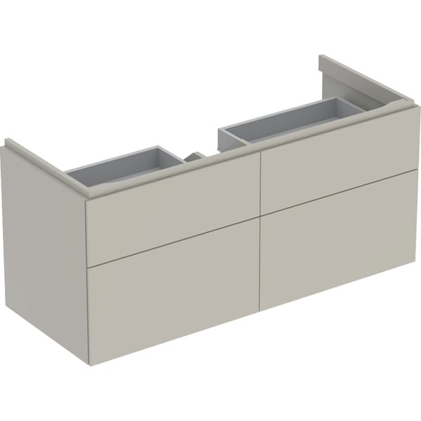 Geberit Xeno2 Unterschrank f. Waschtisch m. B:120cm m. 4 Schubl., 117,4x53x46,2cm, greige, 500518001