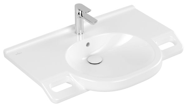 Villeroy & Boch Waschtisch vita O.novo, 412080R1, B: 800, T: 550 mm, Weiß Alpin CeramicPlus
