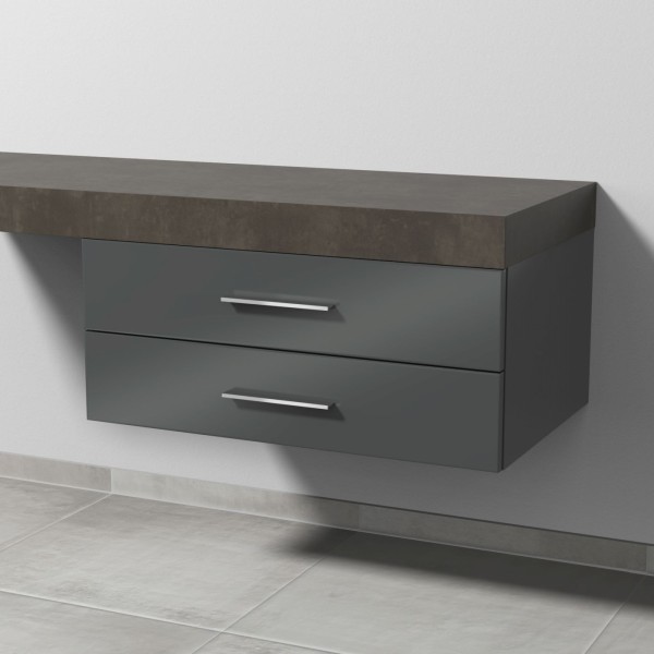 Sanipa Unterschrank 2morrow (G2185) 340x800x520 Anthrazit-Glanz, G218579