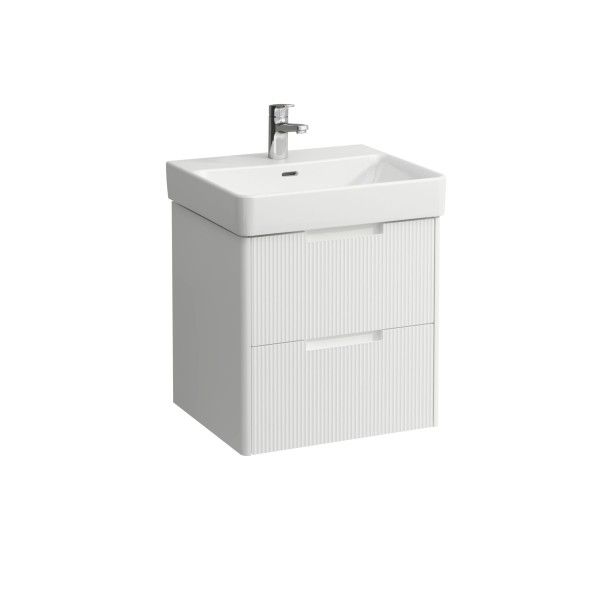 LAUFEN Waschtischunterschrank JUNA 446x521x515 2 Schubl m. Griffmulde f.WT H810962 weiß matt, H4114