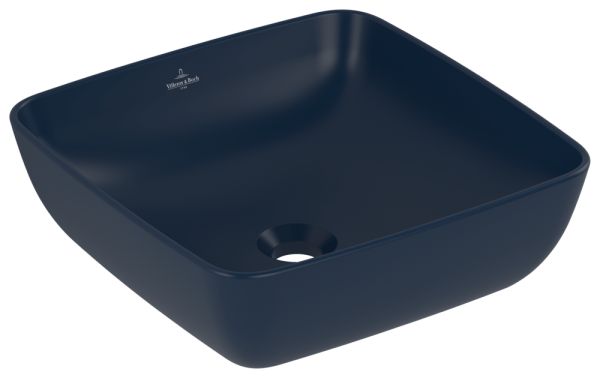 Villeroy & Boch Aufsatzwaschbecken Artis 417841 410x410mm quadr. ohne Überlauf Nightfall cplus