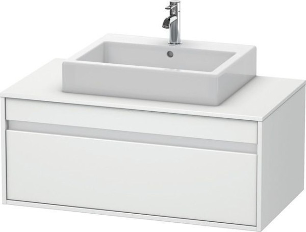 Duravit Ketho Konsolenwaschtischunterbau wandhängend Weiß Matt 1000x550x426 mm - KT669501818