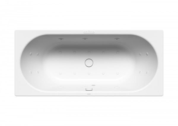 Kaldewei Badewanne CENTRO DUO Mod.133 BODY & SOUL, 1800 x 800, alpinweiß,re,Sicht. chrom