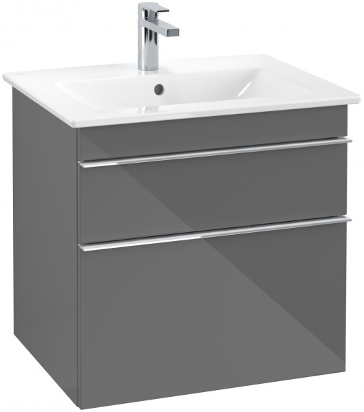 Villeroy & Boch Waschtischunterschrank Venticello A92401FP, B:603, H:590, T:502mm, Glossy Grey