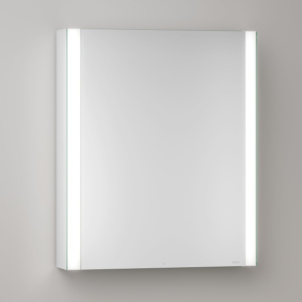 KEUCO Royal Atlas LED Spiegelschrank 60 x 71 x 12,7 cm mit 1 Tür, Anschlag rechts, Aufputz
