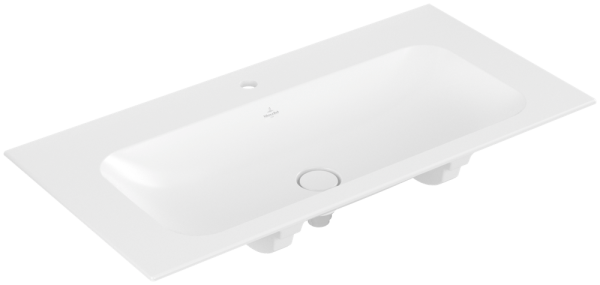 Villeroy & Boch Schrankwaschtisch Finion 4164 1000x500mm, 3-Loch, ohne Überlauf Eckig Stone White Ce