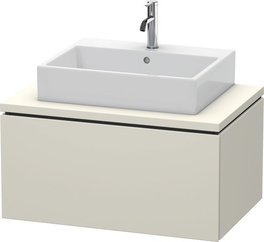 Duravit L-Cube Konsolenwaschtischunterbau wandhängend Taupe Matt 820x547x400 mm - LC581209191