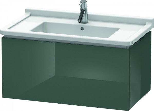 Duravit L-Cube Waschtischunterbau wandhängend Dolomiti Grau Hochglanz 820x469x408 mm - LC616503838