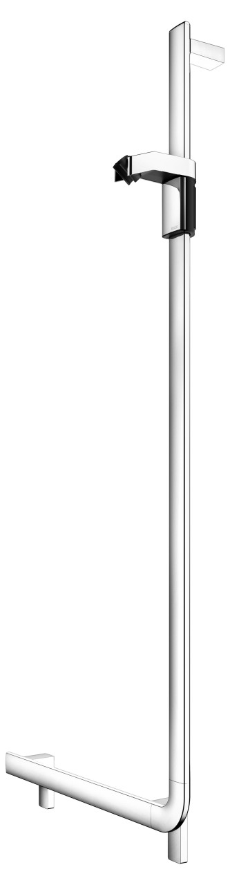 KEUCO AXESS Winkelgriff 90° mit Brauseschieber rechts, Metall, B: 58,1 x H: 130,1 cm, 35006011301 35006011301