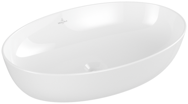 Villeroy & Boch Aufsatzwaschtisch Artis, ohne Hahnloch, ohne Überlauf, WeißAlpin